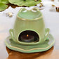 Frog Shaped Oil Burner and Wax Melter on Lily Pad.