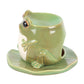 Frog Shaped Oil Burner and Wax Melter on Lily Pad.