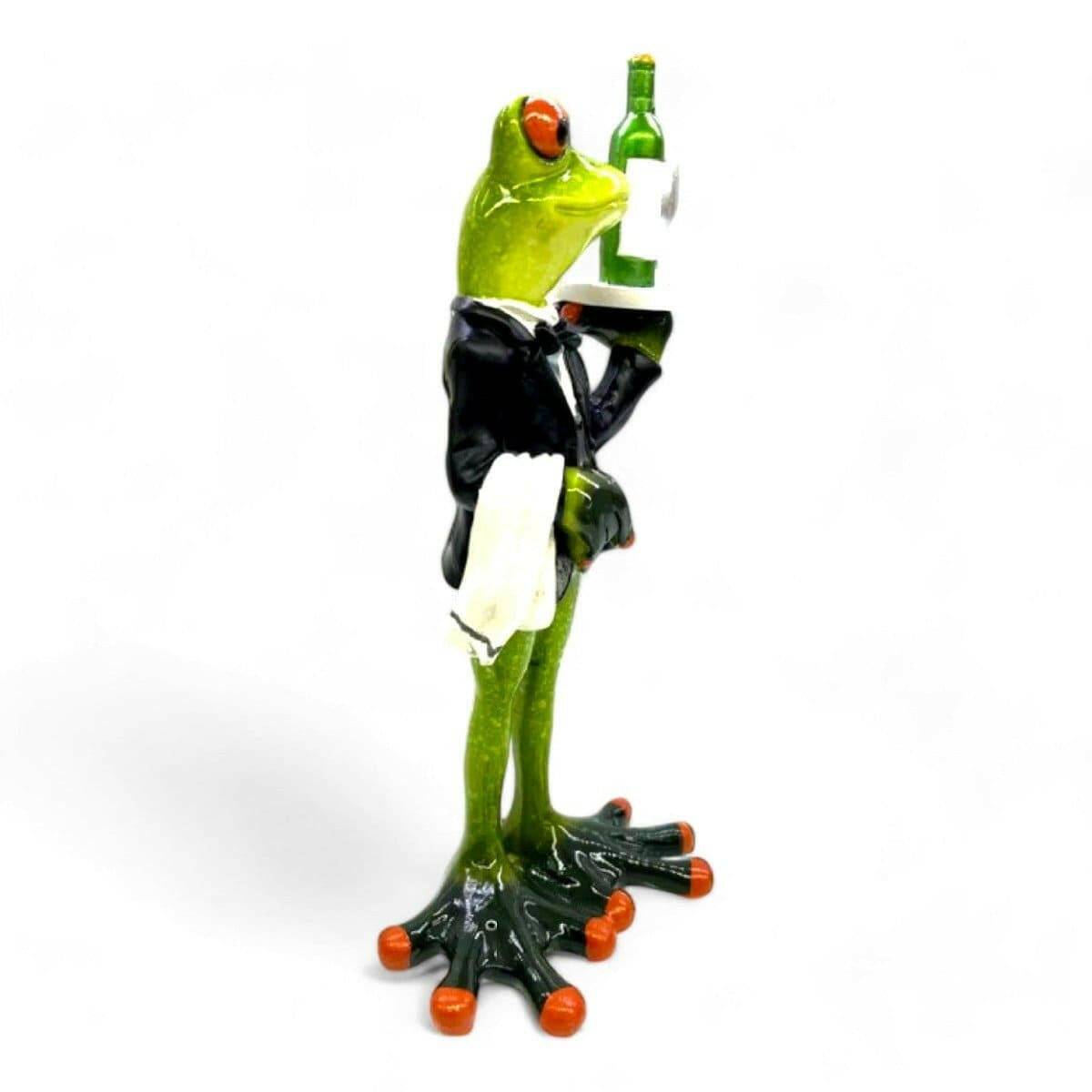 Frog Waiter Statue Ornament  The Fashion Gift Shop   The Fashion Gift Shop .