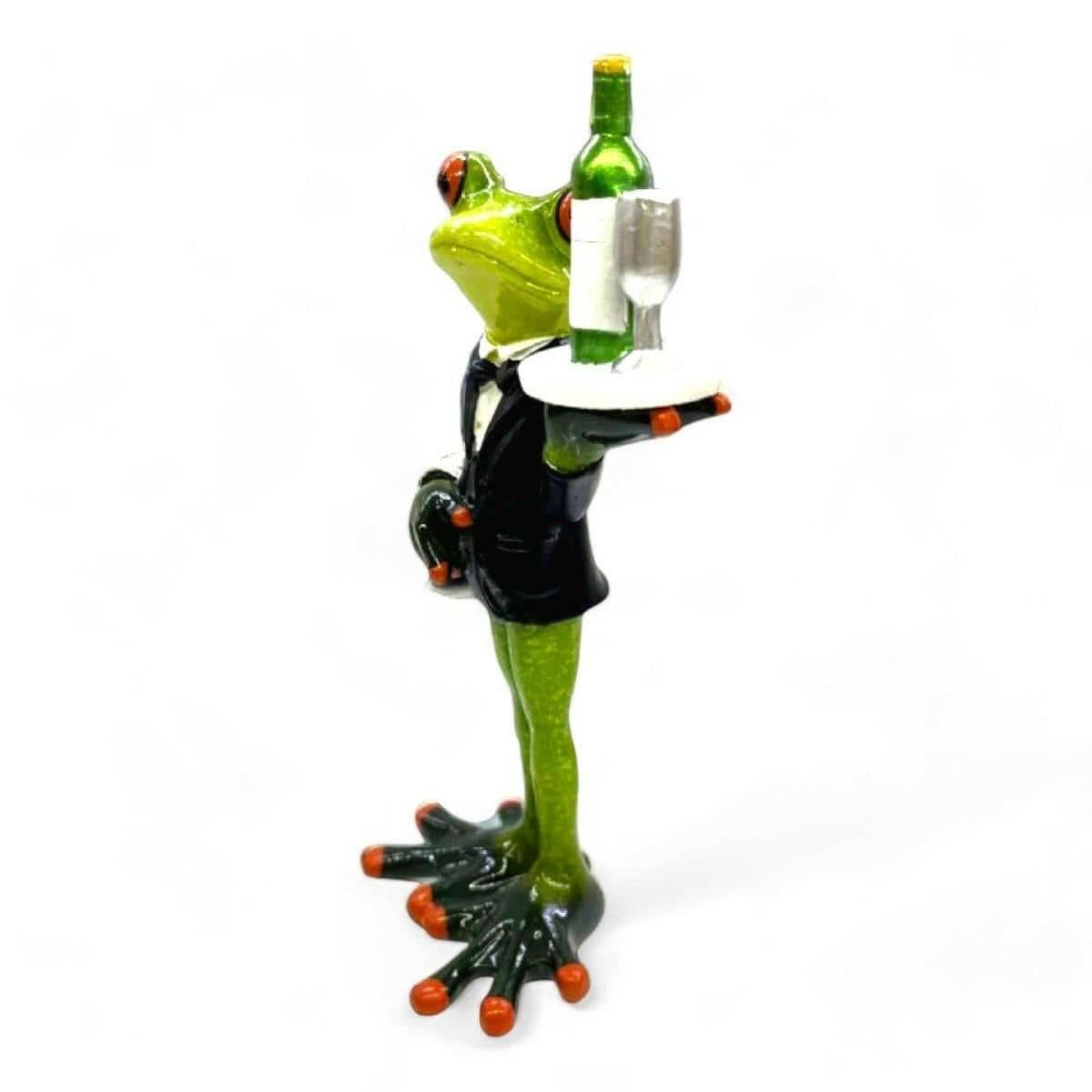 Frog Waiter Statue Ornament  The Fashion Gift Shop   The Fashion Gift Shop .