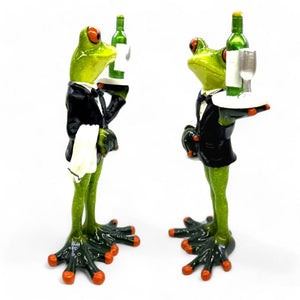 Frog Waiter Statue Ornament.