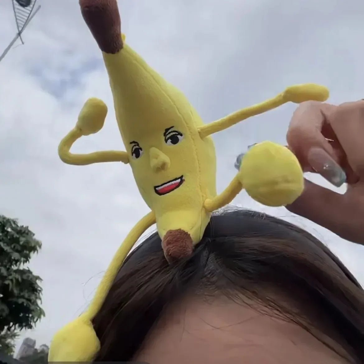 Fun Plush Banana Hairband.