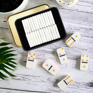 The Fashion Gift Shop: Play On, Iron and Glory Mini Travel Domino Set for Fun Games by Iron and Glory, Games & Puzzles