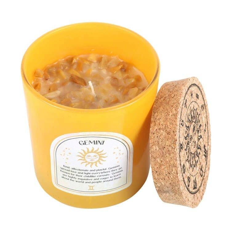 Gemini Lavender & Cedarwood Gemstone Zodiac Candle - The Fashion Gift Shop Candles by Jones Home & Gifts