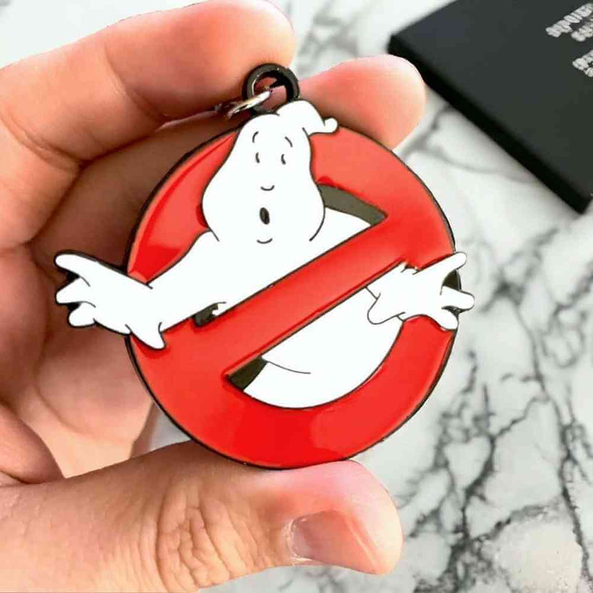 The Fashion Gift Shop: Ghostbusters Movie Logo Keyring Ghost Keychain Charm by Fashion Accessories, Keychains