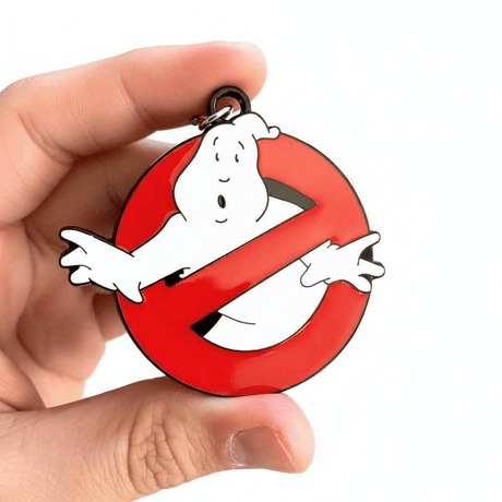 The Fashion Gift Shop: Ghostbusters Logo Keyring | Movie Ghost Keychain Charm by Fashion Accessories, Keyrings