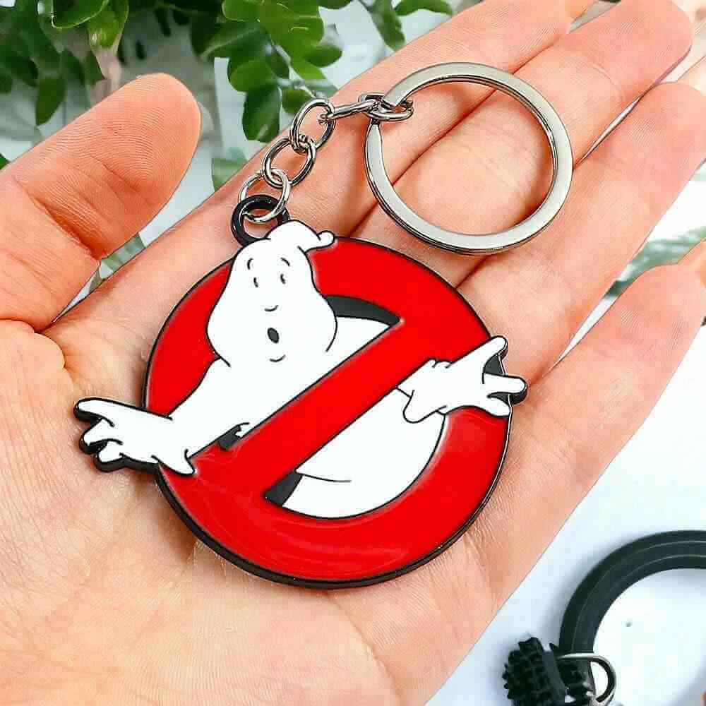 The Fashion Gift Shop: Ghostbusters Movie Logo Keyring Ghost Keychain Charm by Fashion Accessories, Keychains