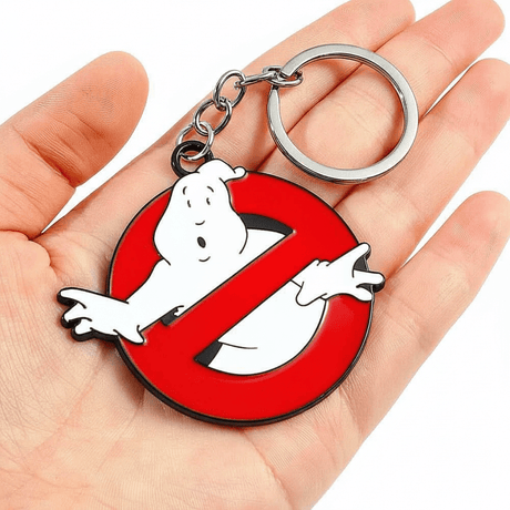 The Fashion Gift Shop: Ghostbusters Logo Keyring | Movie Ghost Keychain Charm by Fashion Accessories, Keyrings