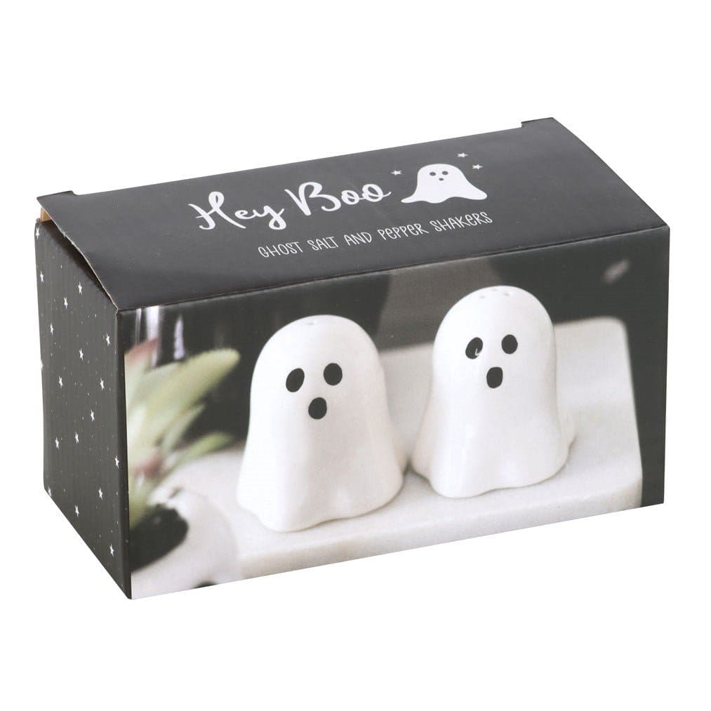 Ghost Salt and Pepper Shakers, Condiment Shakers, Halloween - Cruet Sets by Spirit of equinox