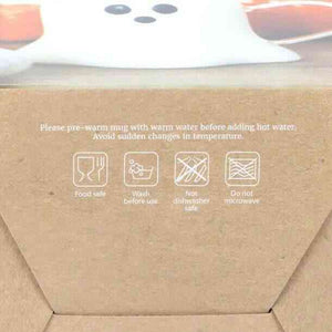 The Fashion Gift Shop: Ghost Shaped Glass Clear Mug for Halloween Season Fun by Spirit of equinox, Mugs and Cups