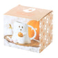 Ghost Shaped Mug with Pumpkin, Peekaboo. Halloween Mugs.