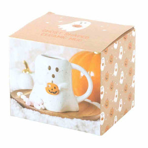 The Fashion Gift Shop: Ghost Shaped Mug with Pumpkin, Peekaboo Halloween Mugs by Spirit of equinox, Mugs and Cups