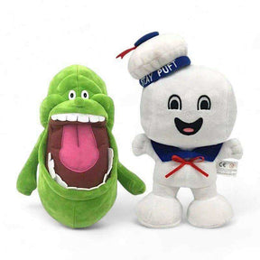 Ghostbusters Slimer, Stay Puft Marshmallow Man Plush Soft Toys by Fashion Accessories