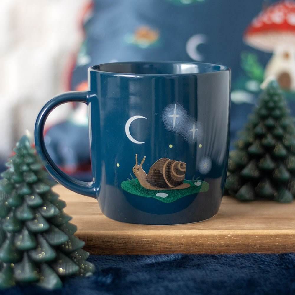 The Fashion Gift Shop: Gnome Sweet Gnome - Toadstool, Mushroom and a Charming Snail Mugs by Jones Home & Gifts, Mugs and Cups
