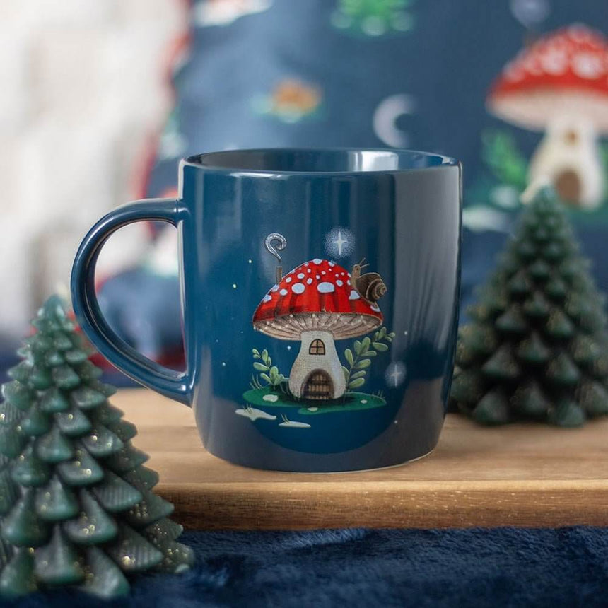The Fashion Gift Shop: Gnome Sweet Gnome - Toadstool, Mushroom and a Charming Snail Mugs by Jones Home & Gifts, Mugs and Cups