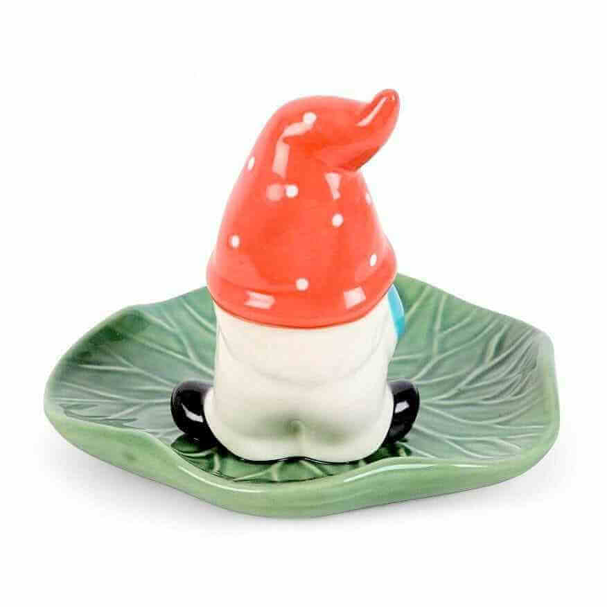 Gonk with Lily Pad Incense Stick Holder by Jones Home & Gifts