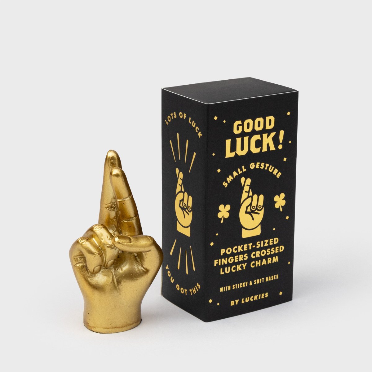 Good Luck - Golden Fingers Crossed Lucky Charm Gift - The Fashion Gift Shop by Luckies
