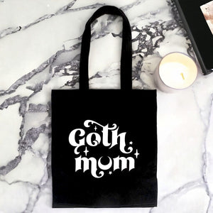 Goth Mum Polycotton Tote Bag - Lunch Boxes & Totes by Spirit of equinox