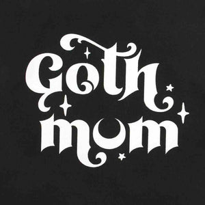 The Fashion Gift Shop: Goth Mum Polycotton Tote Bag Stylish Black Canvas Bag by Spirit of equinox, Lunch Boxes & Totes