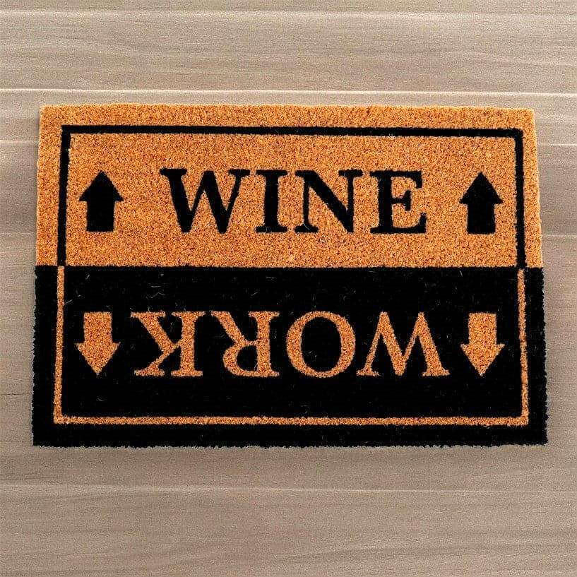 Half and Half Wine/Work Doormat  Spirit of equinox  The Fashion Gift Shop .