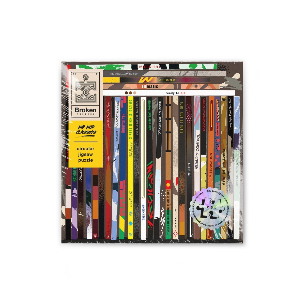 Hip Hop Classics, Broken Records, Jigsaw Puzzles of Classic Vinyl - The Fashion Gift Shop by SuckUK
