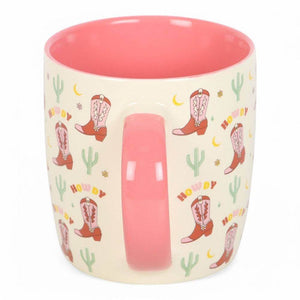 The Fashion Gift Shop: Cowboy Mugs with Cowboy Boots and Howdy Printed Allover by Retro Rodeo collection of cowboy, Mugs and Cups