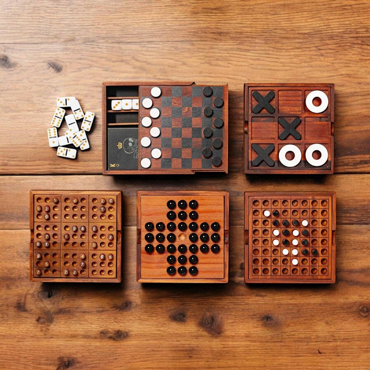 Tic - Tac - Toe - Iron & Glory Wooden Noughts & Crosses Game - The Fashion Gift Shop Games & Puzzles by Iron and Glory