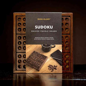 Deluxe Wooden Sudoku Puzzles and Solutions Set By Iron and Glory by Iron and Glory