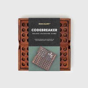 Deluxe Wooden Code Breaker, Crack a Code Brain Teaser Game by Iron and Glory