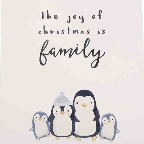 The Fashion Gift Shop: Joy of Christmas Penguin Family Hanging Sign by Jones Home & Gifts, Hanging Decoration