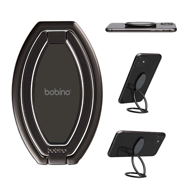 KickFlip - Black Mobile Phone Holder, Stand, hands-free By Bobino - Mobile Phone Stands by Bobino