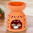 The Fashion Gift Shop: Large 20cm Terracotta Wax Melt Warmer - Oil Burner, Ideal For Outdoors by Jones Home & Gifts, Oil Burner & Wax Melters