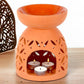 Large 20cmTerracotta Wax Melt Warmer and Oil Burner - Oil Burner & Wax Melters by Jones Home & Gifts