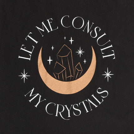 Let Me Consult My Crystals Polycotton Tote Bag - Lunch Boxes & Totes by Spirit of equinox