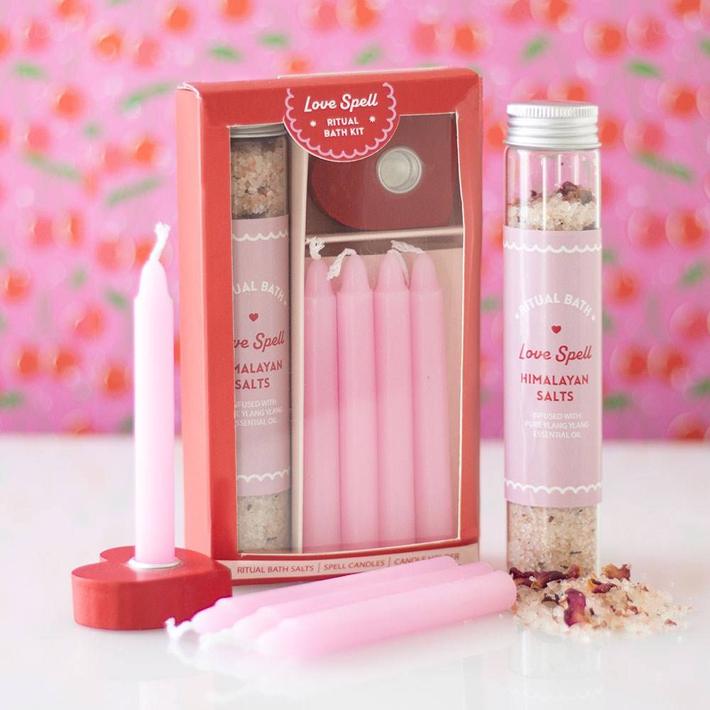 Love Spell Ylang - Ylang Ritual Bath Kit Valentines Gift Set - The Fashion Gift Shop Bath Kit by Jones Home & Gifts