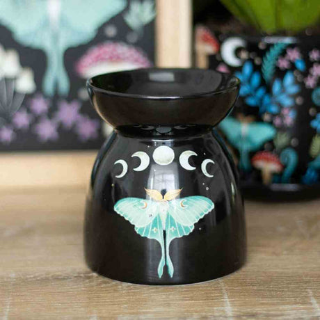 The Fashion Gift Shop: Luna Moth Oil Burner Wax Warmer Dark Forest Collection by Spirit of equinox, Oil Burner & Wax Melters