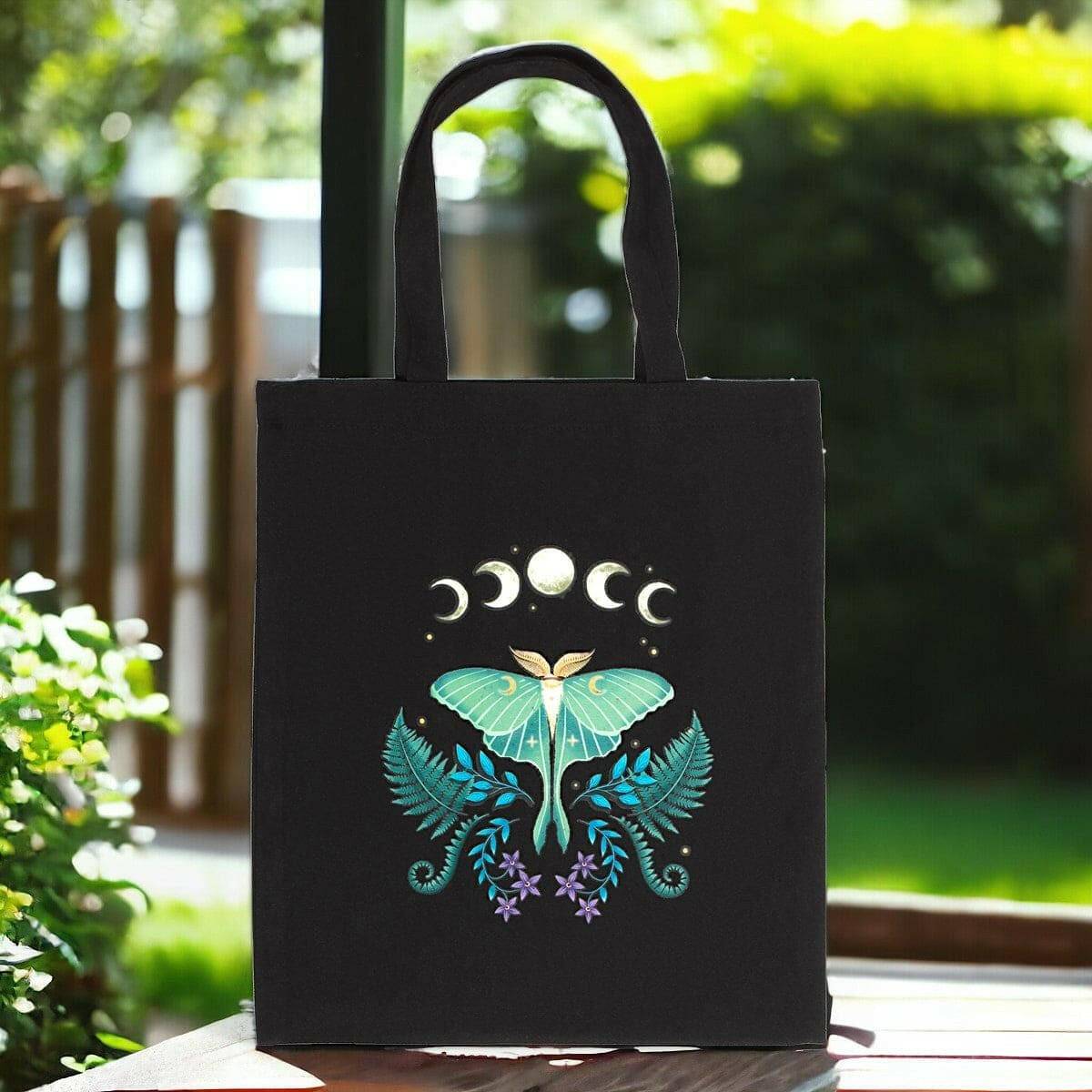 Luna Moth Polycotton Tote Bag  Spirit of equinox  The Fashion Gift Shop .