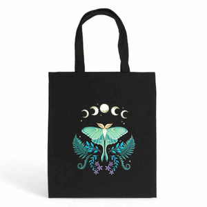 The Fashion Gift Shop: Luna Moth Polycotton Tote Bag for Everyday Use by Spirit of equinox, Lunch Boxes & Totes