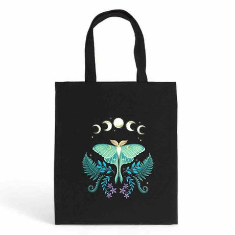 The Fashion Gift Shop: Luna Moth Polycotton Tote Bag for Everyday Use by Spirit of equinox, Lunch Boxes & Totes