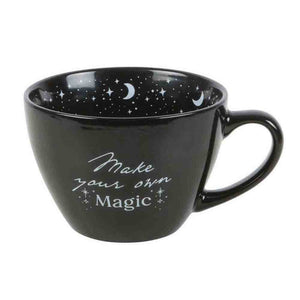 The Fashion Gift Shop: Make Your Own Magic Black Mug with Stars and Moon Design by Spirit of equinox, Mugs and Cups