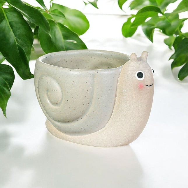 Mini Snail Planter, Small Cute Plant Pot - Pots and Planters by Sass & Belle