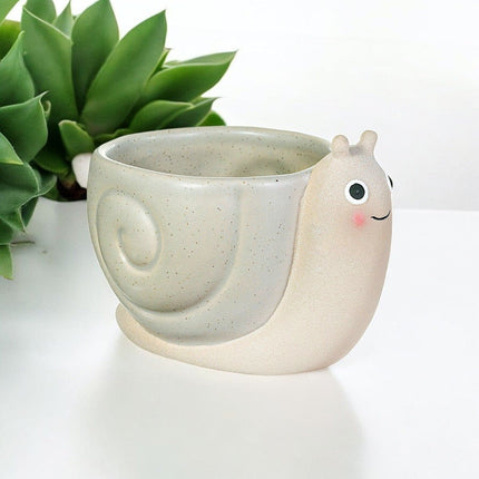 Mini Snail Planter, Small Cute Plant Pot - Pots and Planters by Sass & Belle