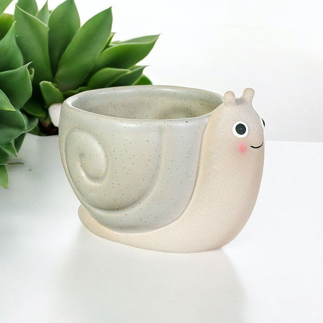 Mini Snail Planter, Small Cute Plant Pot - Pots and Planters by Sass & Belle