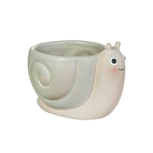 The Fashion Gift Shop: Mini Snail Planter, Small Cute Plant Pot by Sass and Belle, Pots and Planters