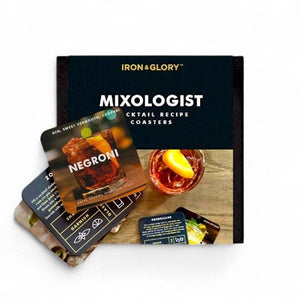 Mixologist Mixologist Iron and Glory Cocktail Making Coasters - The Fashion Gift Shop by SuckUK