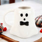 Mr and Mrs Boo Ghost Shaped Mugs.