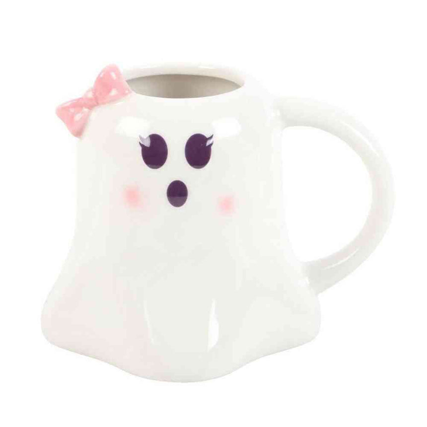 The Fashion Gift Shop: Mr And Mrs Boo Ghost Shaped Mugs For Halloween Fun by Spirit of equinox, Mugs and Cups