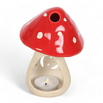 Mushroom Ceramic Tealight Candle Holder - Tea Light Holder by Jones Home & Gifts