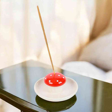 The Fashion Gift Shop: Mushroom Incense Stick Holder, Fragrance Mushroom Decor by Jones Home & Gifts, Incense Holders