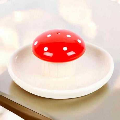 The Fashion Gift Shop: Mushroom Incense Stick Holder, Fragrance Mushroom Decor by Jones Home & Gifts, Incense Holders